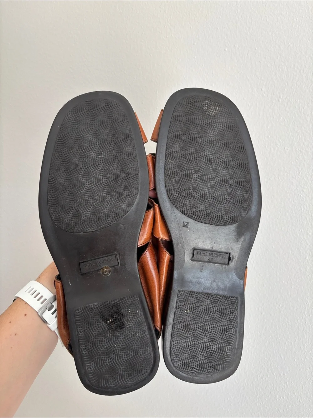 To Boot New York Barbados fisherman sandals in brown leather SZ 42 US 9 Men’s